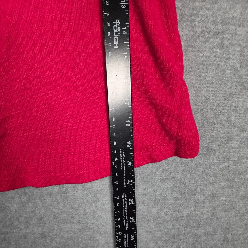 Anthropologie Women XS Turtleneck Puff Sleeve Top Pink Cozy Soft Academia - Picture 9 of 9